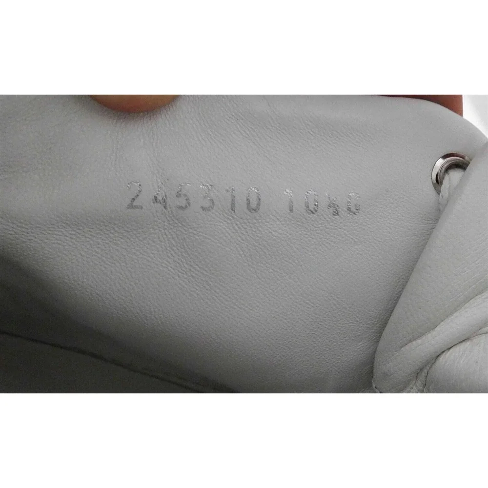 Gucci Hi-Top Lace-up Black White Sneaker with Embossed G Script 245310 sz‎ 10.5